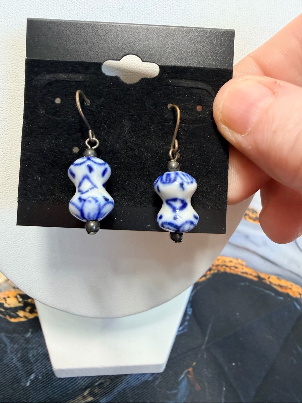 Delft blue Vintage earrings